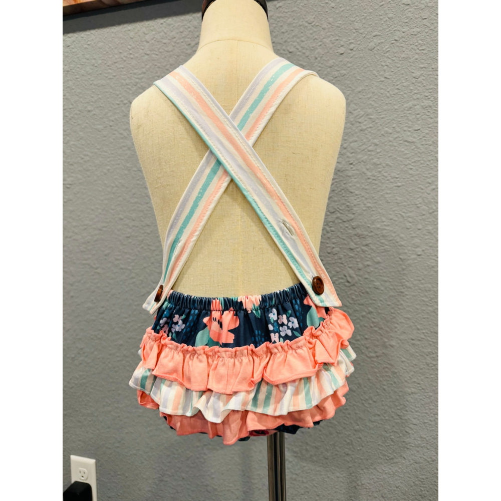 Wellington Designs Navy & Pink Bubble Romper, Sz 18/24 NWT - Picture 5 of 7